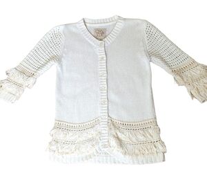 CHASER Knit Fringe Cardigan